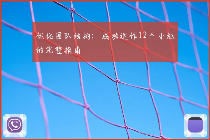 优化团队结构:成功运作12个小组的完整指南